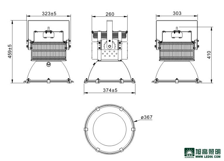 高檔高端SWK205-100w高效LED工礦燈，LED工廠燈廠家直銷，LED節(jié)能燈體育場(chǎng)館